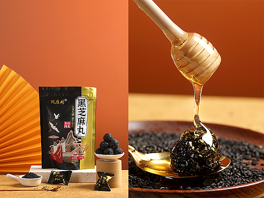 产品摄影｜芝麻丸 ✖ 米橙视觉