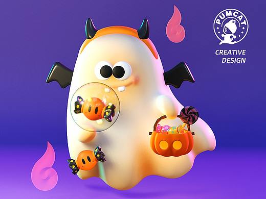 【萬圣顯身】饕餮幽魂，專治各種搗蛋鬼（個人主頁-ZNjY5MTk0ODg=） - 人物/生物 - 站酷設計師頭套貓的飯勺原創(chuàng)素材 - 站酷ZCOOL