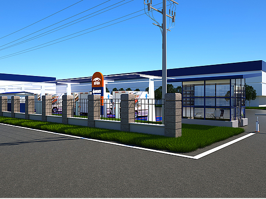 最近做的充电站效果图