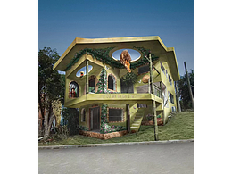 霍比特小镇特色景区墙绘设计全集