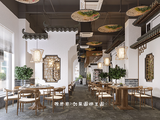 中式餐厅——集东方文化气息，品徽派隽美风韵