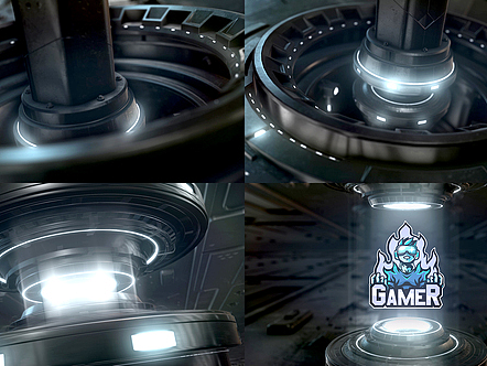 AE模板|未来科幻科技3D动画LOGO排版游戏电影广告片头