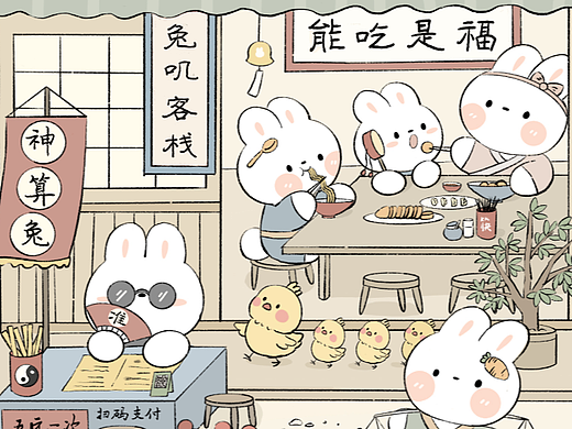 兔子镇的兔民们