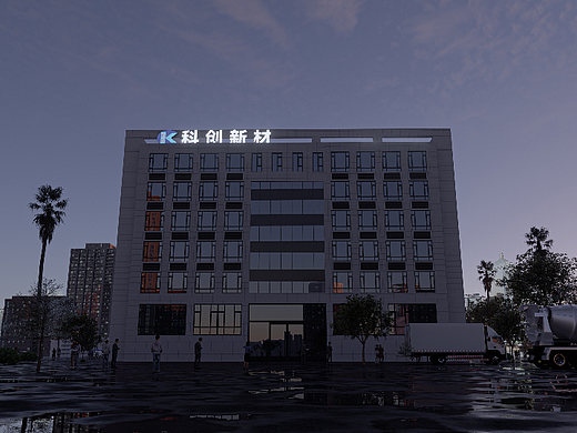 第一次用D5做大楼效果图