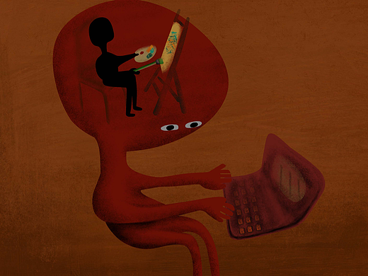 理想與現(xiàn)實（個人主頁-ZNTk3Mzc1MzI=） - 創(chuàng)作習(xí)作 - 站酷設(shè)計師淺白橙原創(chuàng)素材 - 站酷ZCOOL