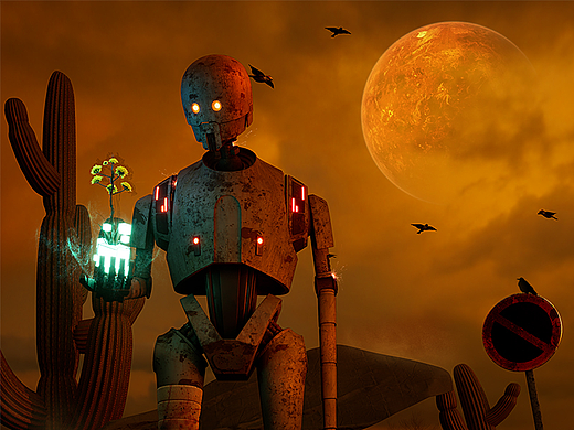 机器人与狗 “Love Death & Robots”场景练习