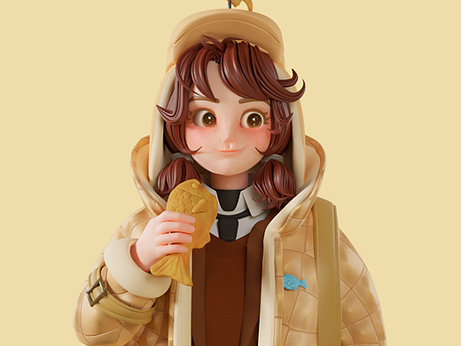 blender人物建模—鲷鱼烧女孩