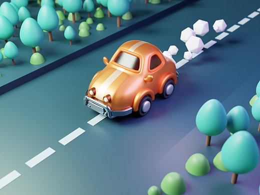 Blender春日创作打卡挑战-小汽车