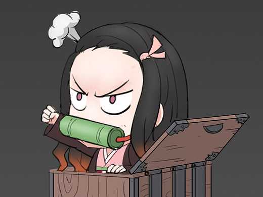 手办设计——生气祢豆子