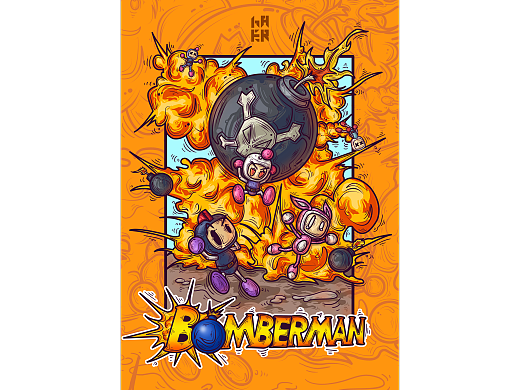BOMBERMAN炸弹人插画