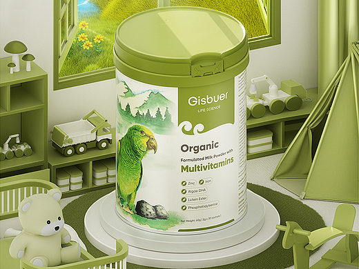 Gisbuer奶粉 海报设计 