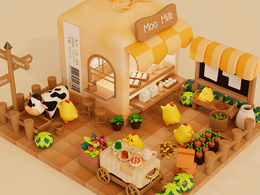蜂巢计划-牛奶店