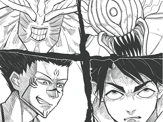 咒術回戰(zhàn)同人漫畫2（個人主頁-ZNjQ5MDE3MzI=） - 創(chuàng)作習作 - 站酷設計師一秒畫原創(chuàng)素材 - 站酷ZCOOL