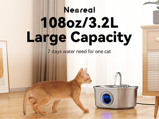 产品渲染 丨 Neareal  宠物喂水器
