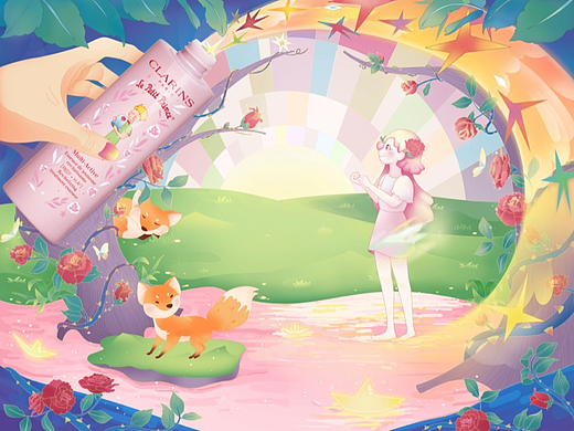 邂逅#粉嫩多巴胺少女#《水生万物》