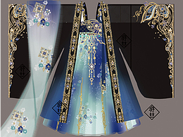 游設(shè)計|夜蘭蝶 漢服 大袖衫 齊胸裙