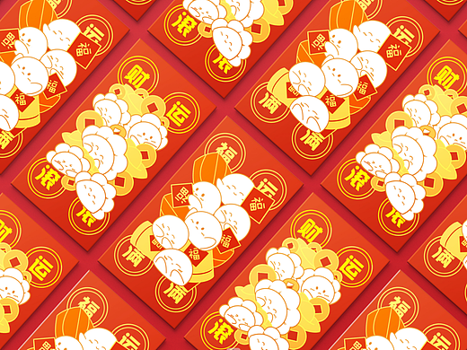 团团圆圆-红包设计