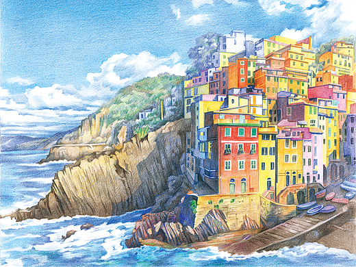 【插画】彩铅—风景