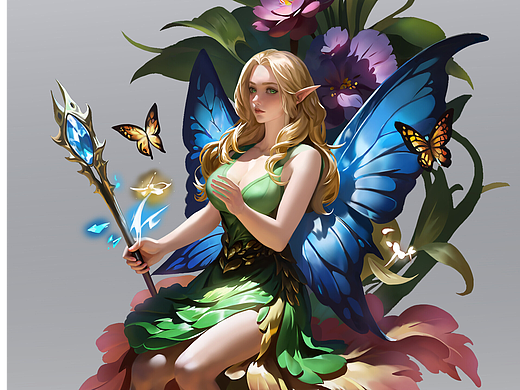 蝴蝶仙子（個人主頁-ZNjU5MTk3Njg=） - 商業(yè)插畫 - 站酷設(shè)計師AMSZ702原創(chuàng)素材 - 站酷ZCOOL