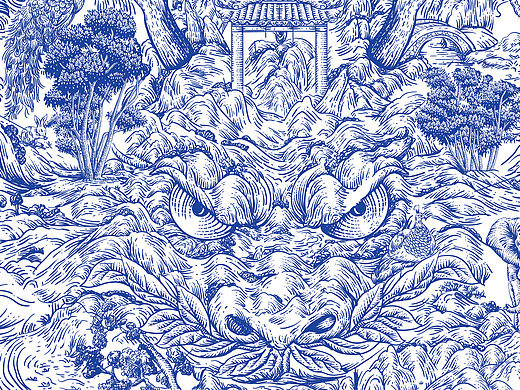 版画风格插画