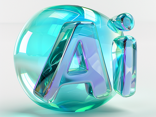 AIGC Midjourney 关键词｜绿色玻璃B端元素