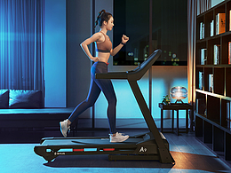 舒华跑步机电商详情 丨健身器材摄影