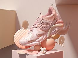 运动鞋建模渲染练习