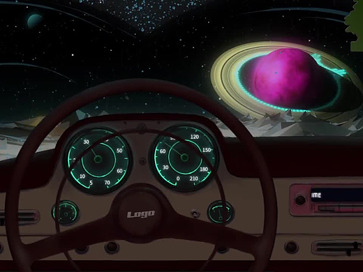 AE模板 | 外观精美的音乐均衡器太空旅行展示台