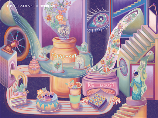 #my CLARINS 尋找天然好食肌# 探秘“好食肌”（個(gè)人主頁-ZNTk0NTkxMjg=） - 海報(bào) - 站酷設(shè)計(jì)師L銘鈺原創(chuàng)素材 - 站酷ZCOOL