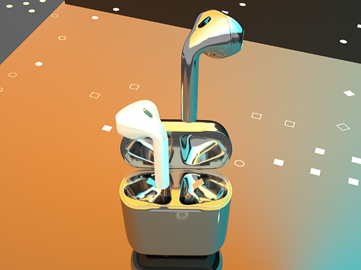 C4D耳机 原创建模 OC动画