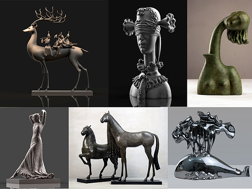 具象雕塑作品合集之一  Realistic Sculptures