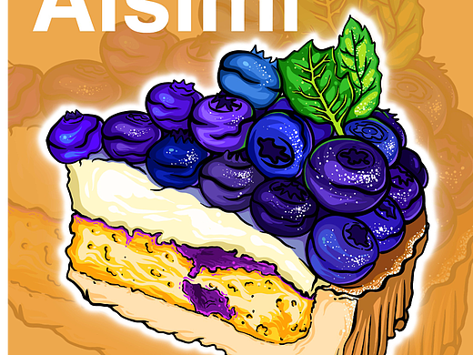 蛋糕插画封面设计