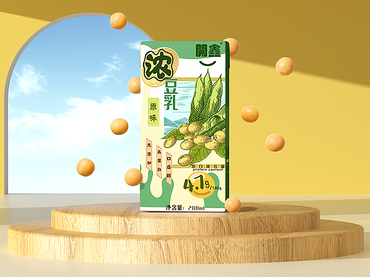 開鑫浓豆乳 包装设计