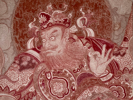 《西方廣目天王》局部