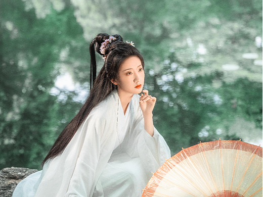 林荫照清泉