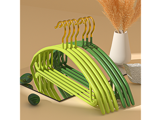 郁金香半圆浸塑衣架