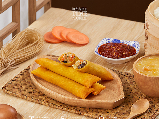 千味央厨春卷拍摄