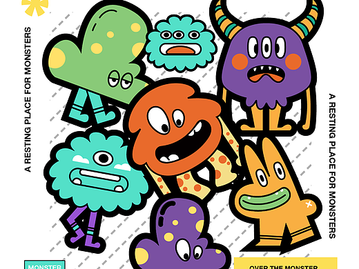 怪獸樂(lè)園（個(gè)人主頁(yè)-ZNjE1MTkzODQ=） - 創(chuàng)作習(xí)作 - 站酷設(shè)計(jì)師花子flora原創(chuàng)素材 - 站酷ZCOOL