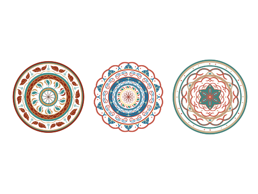 板绘元素-敦煌风中式古典国潮图案纹理