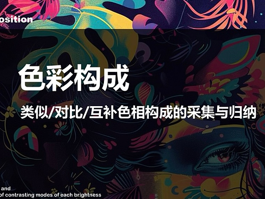 海报中的色彩构成——类似/对比/互补色相的采集和归纳