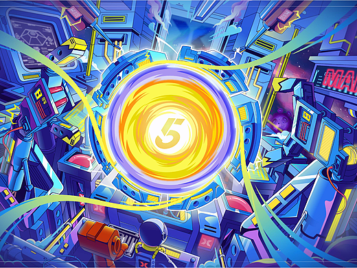 MAKEX五周年KV插画