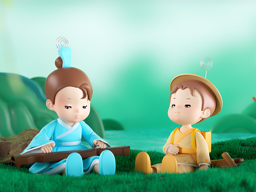 蔡甸文创大赛优秀奖——“高山流水遇知音”文化套装