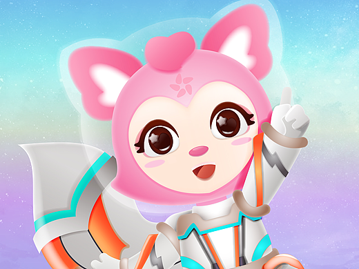 狐妈妈太空员-心星狐