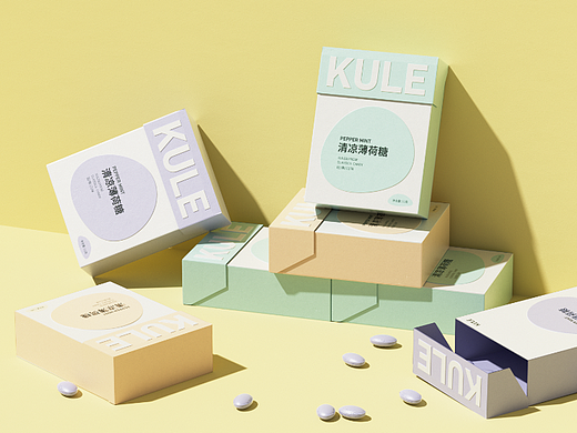 KULE薄荷糖纸盒包装设计