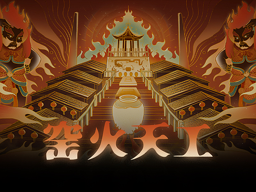 「窑火天工」特邀插画创作展示（个人主页-ZNjE3Nzg3OTI=） - 商业插画 - 站酷设计师银银子爹地原创素材 - 站酷ZCOOL
