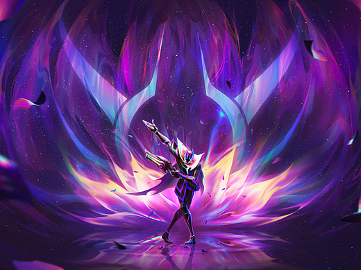 英雄联盟“至高天 烬”插画海报