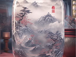 文創(chuàng)白酒包裝--國風