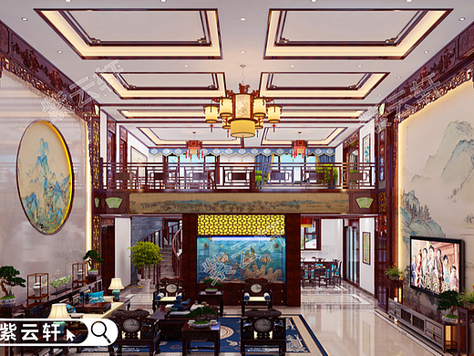 拥有简朴自然之美的中式别墅装修设计凸显东方品味