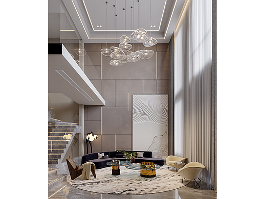 現(xiàn)代別墅客餐廳（個人主頁-ZNjQwODY3MjA=） - 家裝設(shè)計(jì) - 站酷設(shè)計(jì)師效果圖表現(xiàn)原創(chuàng)素材 - 站酷ZCOOL