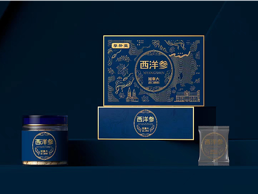 巨灵设计｜时尚、高档的西洋参包装设计